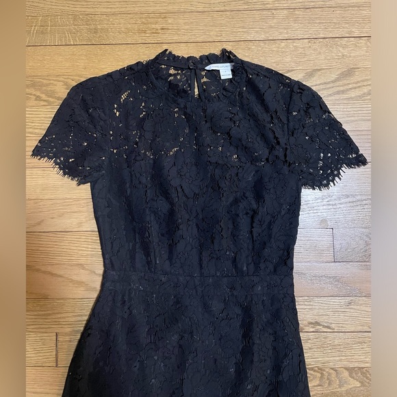 DIANE VON FURSTENBERG “Alma” Lace Sheath Black Cutout Dress - Picture 6 of 14